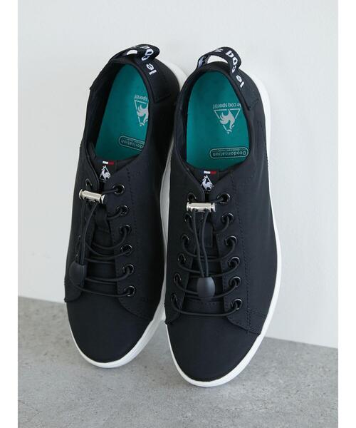 le coq sportif(ルコックスポルティフ)の「■Le coq LA アルマ*(スニーカー・レディース・ホワイト/ブラック・23cm/24cm)」の4枚目の写真