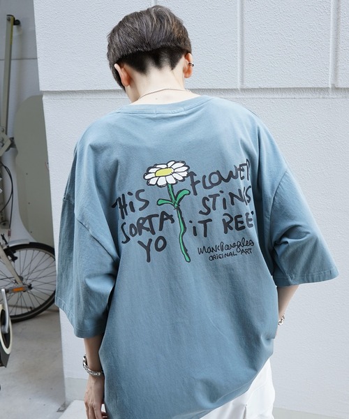 Mark Gonzales（マーク・ゴンザレス）の「【入荷禁止】Mark半T 23SS（Tシャツ/カットソー・メンズ・ホワイト/ブラック系その他/ホワイト系その他2/ホワイト系その他/ブラック/ピンク系その他2/グレー系その他2/グリーン/グリーン系その他2/ミント/ブルー系その他/サックスブルー/ホワイト系その他3/ブラック系その他3/グリーン系その他3/ブルー系その他3/ライトグレー/ベージュ/ネイビー/チャコールグレー/グレイッシュブルー/杢グレー/ブルー系その他4/ブラック系その他2/ブラック系その他4/グリーン系その他/ベージュ系その他3/ベージュ系その他2/ホワイト系その他4・M/L/XL）」の21枚目の写真