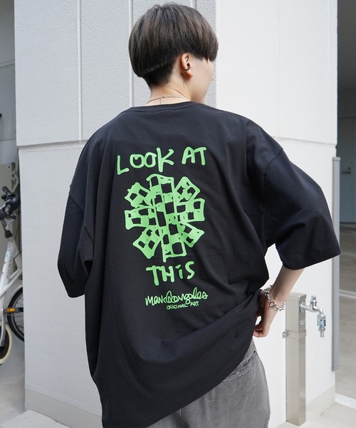 Mark Gonzales（マーク・ゴンザレス）の「【入荷禁止】Mark半T 23SS（Tシャツ/カットソー・メンズ・ホワイト/ブラック系その他/ホワイト系その他2/ホワイト系その他/ブラック/ピンク系その他2/グレー系その他2/グリーン/グリーン系その他2/ミント/ブルー系その他/サックスブルー/ホワイト系その他3/ブラック系その他3/グリーン系その他3/ブルー系その他3/ライトグレー/ベージュ/ネイビー/チャコールグレー/グレイッシュブルー/杢グレー/ブルー系その他4/ブラック系その他2/ブラック系その他4/グリーン系その他/ベージュ系その他3/ベージュ系その他2/ホワイト系その他4・M/L/XL）」の11枚目の写真