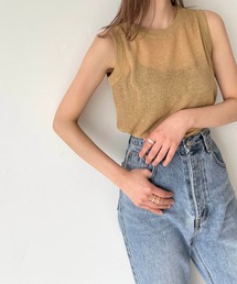 CANAL JEAN | via j(ヴィアジェイ) ニットクルーネックタンクトップ(タンクトップ)