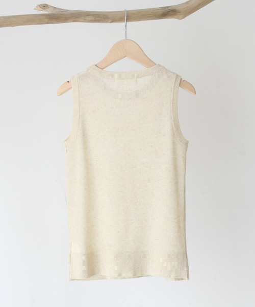 CANAL JEAN（キャナルジーン）の「El mar(エルマール) ニットクルーネックタンクトップ（タンクトップ・レディース・オートミール/ブラック/ベージュ・ONE SIZE）」の14枚目の写真