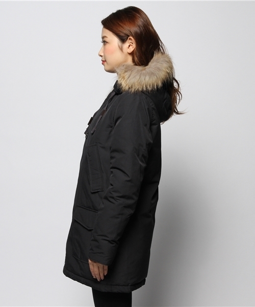 ROSE BUD（ローズバッド）の「(HOX)XD2521/F PARKA HOODED COAT（ダウンジャケット/コート・レディース・セージグリーン/ダークブルー・SMALL）」の10枚目の写真