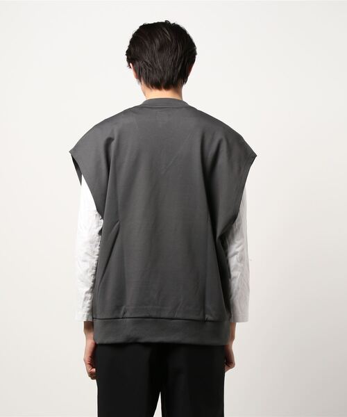 Lui's（ルイス）の「Bigカットベスト（Tシャツ/カットソー・メンズ・チャコールグレー/ブラック・FREE）」の4枚目の写真
