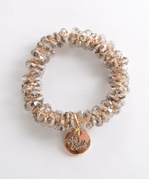 TONE SELECT GOODS（トーンセレクトグッズ）の「【float】きらきら ビーズ ヘアゴム（ヘアゴム・レディース・クリアブラック/クリア/ホワイト系その他/シャンパン/ライトピンク/ブラウン系その他・FREE）」の2枚目の写真