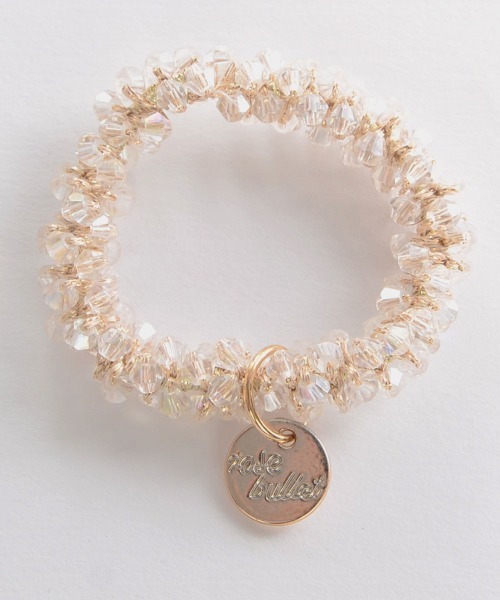 TONE SELECT GOODS（トーンセレクトグッズ）の「【float】きらきら ビーズ ヘアゴム（ヘアゴム・レディース・クリアブラック/クリア/ホワイト系その他/シャンパン/ライトピンク/ブラウン系その他・FREE）」の6枚目の写真