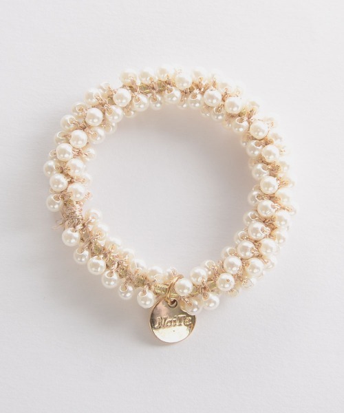 TONE SELECT GOODS（トーンセレクトグッズ）の「【float】きらきら ビーズ ヘアゴム（ヘアゴム・レディース・クリアブラック/クリア/ホワイト系その他/シャンパン/ライトピンク/ブラウン系その他・FREE）」の7枚目の写真