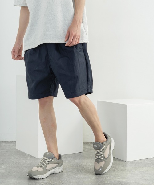 Audience（オーディエンス）の「日本製 ミリタリー グリストーンW綿ナイロン高密度ギャバ2タックワイドショーツ（その他パンツ・メンズ・アーミー/ブラック/ネイビー/オリーブ・M/L/XL）」の4枚目の写真