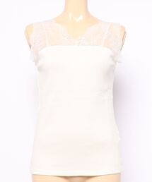 ehka sopo | レースVネックタンク(タンクトップ)