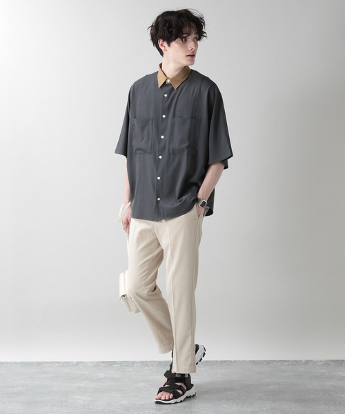 RAGEBLUE(レイジブルー)の「クレリックドルマン/ビッグシルエットシャツ/949998(シャツ/ブラウス・メンズ・ライトブルー/グリーン/ライトブラウン/その他19・FREE)」の18枚目の写真