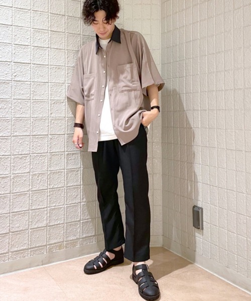 RAGEBLUE(レイジブルー)の「クレリックドルマン/ビッグシルエットシャツ/949998(シャツ/ブラウス・メンズ・ライトブルー/グリーン/ライトブラウン/その他19・FREE)」の5枚目の写真