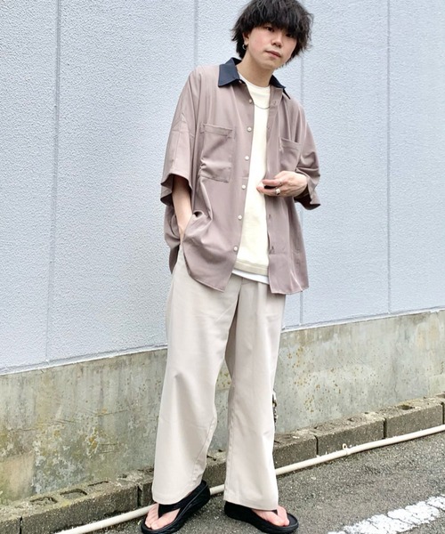 RAGEBLUE(レイジブルー)の「クレリックドルマン/ビッグシルエットシャツ/949998(シャツ/ブラウス・メンズ・ライトブルー/グリーン/ライトブラウン/その他19・FREE)」の6枚目の写真