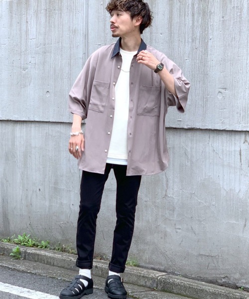 RAGEBLUE(レイジブルー)の「クレリックドルマン/ビッグシルエットシャツ/949998(シャツ/ブラウス・メンズ・ライトブルー/グリーン/ライトブラウン/その他19・FREE)」の7枚目の写真