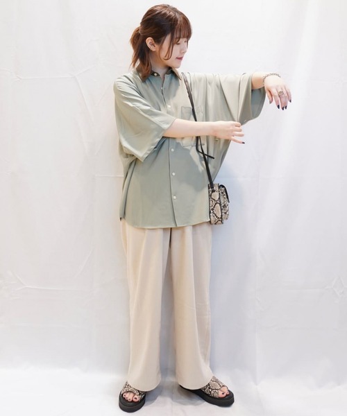 RAGEBLUE(レイジブルー)の「クレリックドルマン/ビッグシルエットシャツ/949998(シャツ/ブラウス・メンズ・ライトブルー/グリーン/ライトブラウン/その他19・FREE)」の9枚目の写真