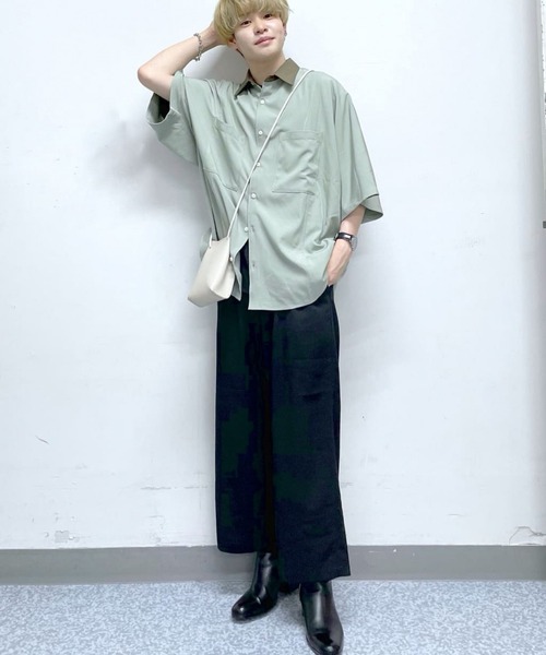 RAGEBLUE(レイジブルー)の「クレリックドルマン/ビッグシルエットシャツ/949998(シャツ/ブラウス・メンズ・ライトブルー/グリーン/ライトブラウン/その他19・FREE)」の10枚目の写真