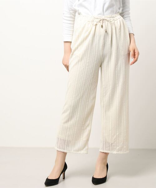 ehka sopo(エヘカソポ)の「カットレースパンツ(その他パンツ・レディース・キナリ/ブルー/ミント・フリ-)」の7枚目の写真