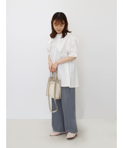 ehka sopo(エヘカソポ)の「カットレースパンツ(その他パンツ・レディース・キナリ/ブルー/ミント・フリ-)」の11枚目の写真