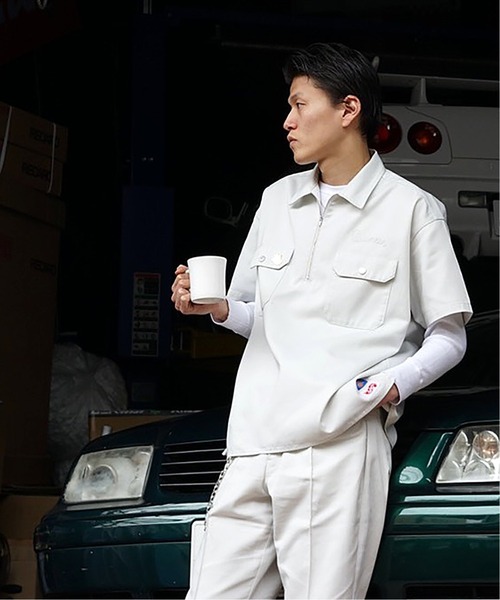 Dickies ワークシャツ　CARSERVICE QUINTET コラボ　別注 Dickies（ディッキーズ）の「【DICKIES × CARSERVICE × QUINTET