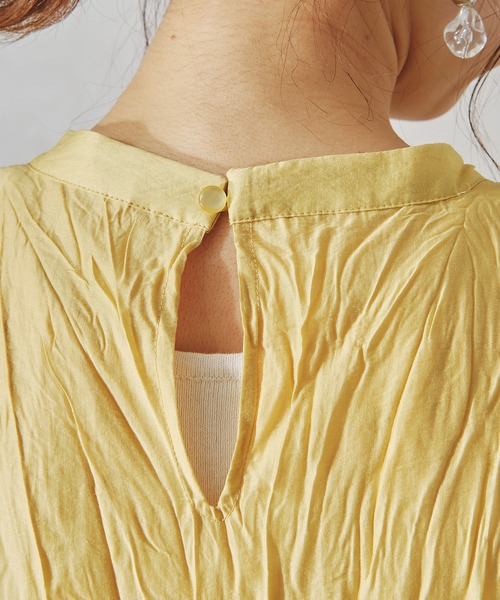 acro(アクロ)の「ワッシャー加工スリーブレスワンピース/AC1059(ワンピース・レディース・イエロー/グリーン/パープル・フリ-)」の16枚目の写真