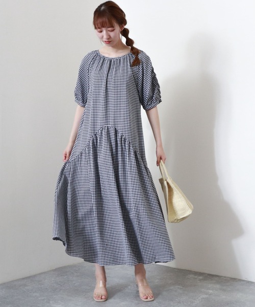 ワンピース ワンピース ドレスチェックシャーリングワンピース ワンピース Archives アルシーヴ のファッション