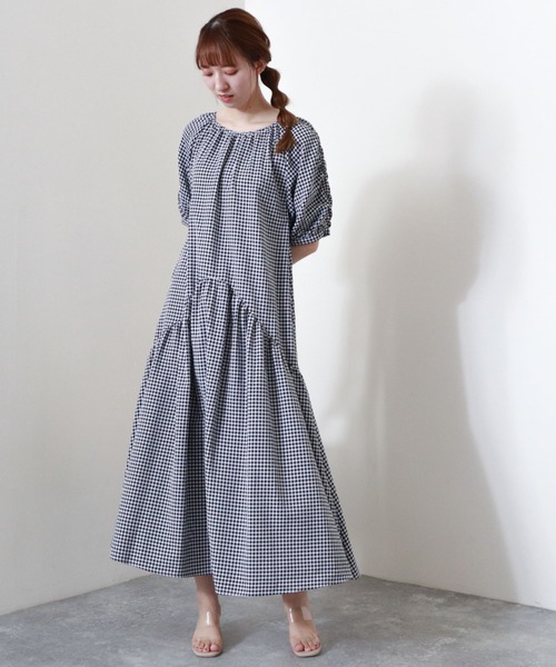 ワンピース ワンピース ドレスチェックシャーリングワンピース ワンピース Archives アルシーヴ のファッション