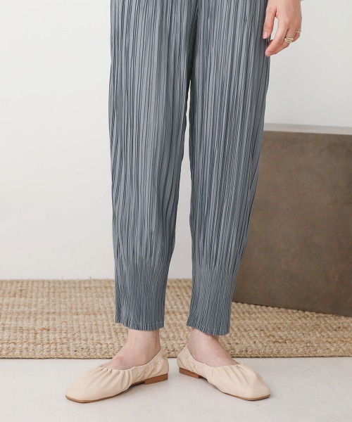 Bab（バブ）の「【WEB限定】プリーツジョガーパンツ（その他パンツ・レディース・ブラウン/キャメル/グレー/パープル/カーキ・FREE）」の7枚目の写真