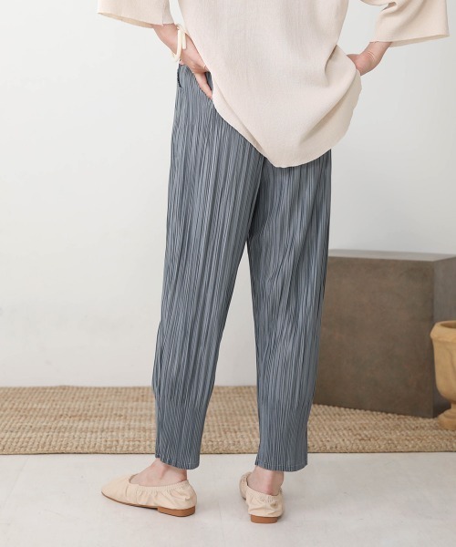 Bab（バブ）の「【WEB限定】プリーツジョガーパンツ（その他パンツ・レディース・ブラウン/キャメル/グレー/パープル/カーキ・FREE）」の10枚目の写真