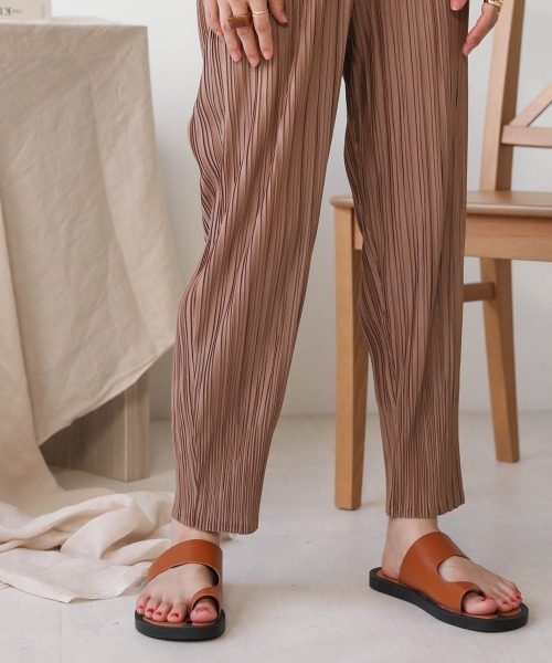 Bab（バブ）の「【WEB限定】プリーツジョガーパンツ（その他パンツ・レディース・ブラウン/キャメル/グレー/パープル/カーキ・FREE）」の22枚目の写真