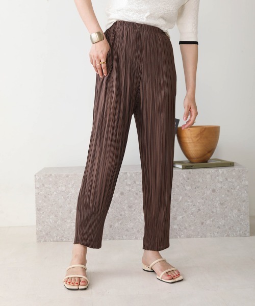 Bab（バブ）の「【WEB限定】プリーツジョガーパンツ（その他パンツ・レディース・ブラウン/キャメル/グレー/パープル/カーキ・FREE）」の13枚目の写真