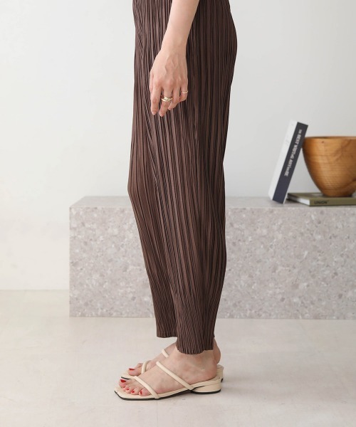 Bab（バブ）の「【WEB限定】プリーツジョガーパンツ（その他パンツ・レディース・ブラウン/キャメル/グレー/パープル/カーキ・FREE）」の14枚目の写真