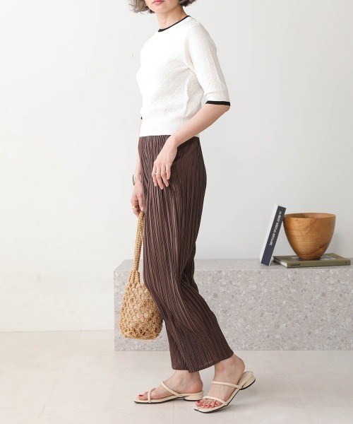 Bab（バブ）の「【WEB限定】プリーツジョガーパンツ（その他パンツ・レディース・ブラウン/キャメル/グレー/パープル/カーキ・FREE）」の15枚目の写真