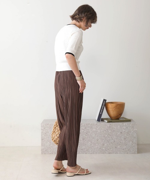 Bab（バブ）の「【WEB限定】プリーツジョガーパンツ（その他パンツ・レディース・ブラウン/キャメル/グレー/パープル/カーキ・FREE）」の17枚目の写真