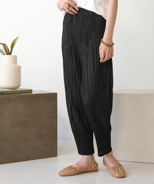 Bab（バブ）の「【WEB限定】プリーツジョガーパンツ（その他パンツ・レディース・ブラウン/キャメル/グレー/パープル/カーキ・FREE）」の20枚目の写真