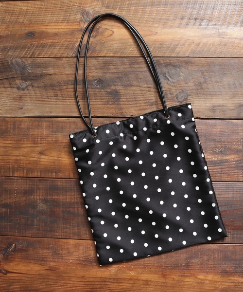 N.（N. Natural Beauty Basic）（エヌエヌナチュラルビューティーベーシック）の「【追加生産】◆ドットトートバッグ（トートバッグ・レディース・ドット/ブラック系その他・ﾌﾘ-）」の10枚目の写真