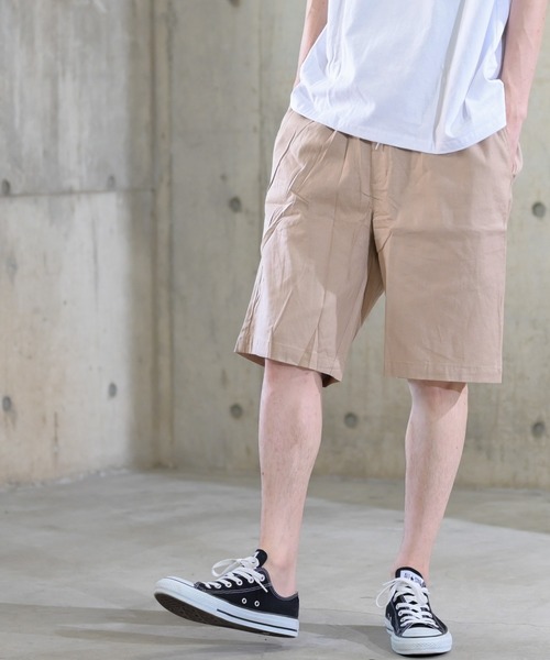 JOHN'S CLOSET(ジョンズクローゼット)の「【i】綿麻ストレッチショートパンツ(その他パンツ・メンズ・ブラック/ベージュ/ネイビー/カーキ/キナリ・MEDIUM/LARGE/X-LARGE)」の3枚目の写真