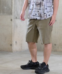 【i】綿麻ストレッチショートパンツ