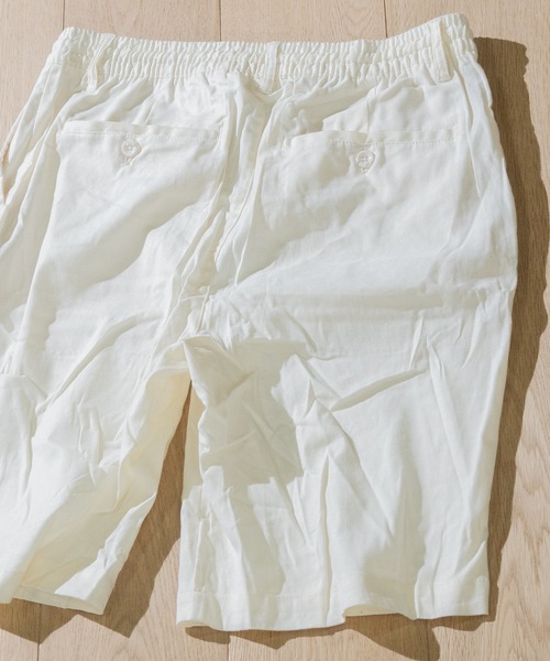 JOHN'S CLOSET(ジョンズクローゼット)の「【i】綿麻ストレッチショートパンツ(その他パンツ・メンズ・ブラック/ベージュ/ネイビー/カーキ/キナリ・MEDIUM/LARGE/X-LARGE)」の10枚目の写真