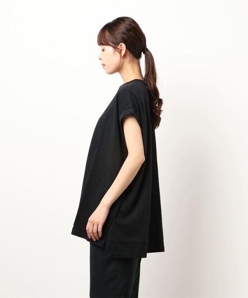 prose verse(プロズヴェール)の「USコットンビッグノースリTシャツ(Tシャツ/カットソー・レディース・チャコールグレー/オフホワイト/ブラック/ブラウン/ミント・フリ-)」の6枚目の写真