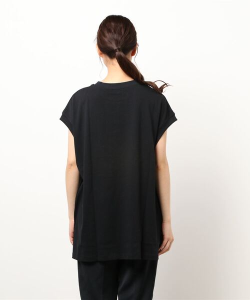 prose verse(プロズヴェール)の「USコットンビッグノースリTシャツ(Tシャツ/カットソー・レディース・チャコールグレー/オフホワイト/ブラック/ブラウン/ミント・フリ-)」の7枚目の写真