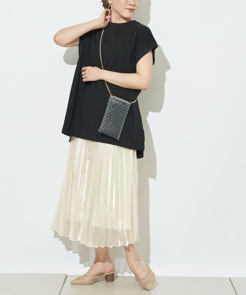 prose verse(プロズヴェール)の「USコットンビッグノースリTシャツ(Tシャツ/カットソー・レディース・チャコールグレー/オフホワイト/ブラック/ブラウン/ミント・フリ-)」の14枚目の写真