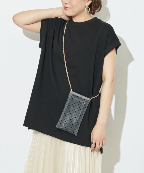 prose verse(プロズヴェール)の「USコットンビッグノースリTシャツ(Tシャツ/カットソー・レディース・チャコールグレー/オフホワイト/ブラック/ブラウン/ミント・フリ-)」の9枚目の写真