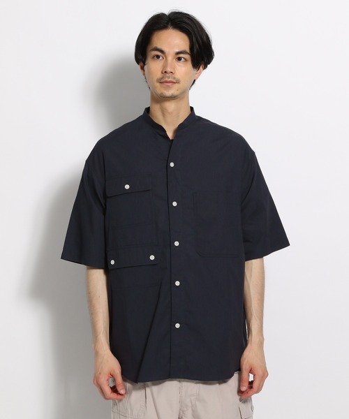 niko and...(ニコアンド)の「アシメトリーワーク半袖シャツ(シャツ/ブラウス・メンズ・ホワイト/ネイビー/ブルー・MEDIUM/LARGE)」の7枚目の写真