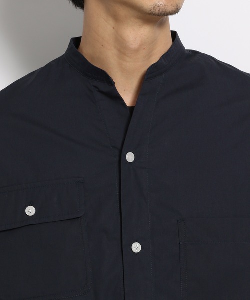 niko and...(ニコアンド)の「アシメトリーワーク半袖シャツ(シャツ/ブラウス・メンズ・ホワイト/ネイビー/ブルー・MEDIUM/LARGE)」の10枚目の写真