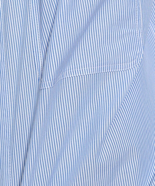 niko and...(ニコアンド)の「アシメトリーワーク半袖シャツ(シャツ/ブラウス・メンズ・ホワイト/ネイビー/ブルー・MEDIUM/LARGE)」の19枚目の写真