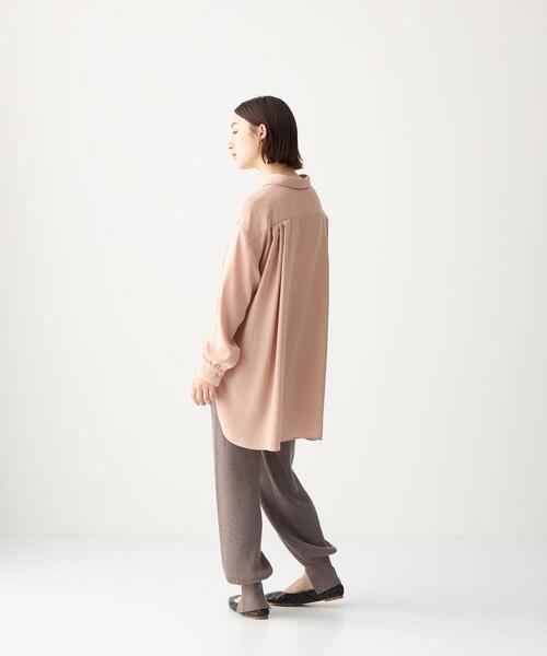 CITEN（シテン）の「＜CITEN（シテン）＞ スソ スリット リブ ニット パンツ（その他パンツ・レディース・モカ/ブラック・FREE）」の7枚目の写真