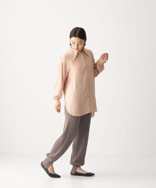 CITEN（シテン）の「＜CITEN（シテン）＞ スソ スリット リブ ニット パンツ（その他パンツ・レディース・モカ/ブラック・FREE）」の8枚目の写真