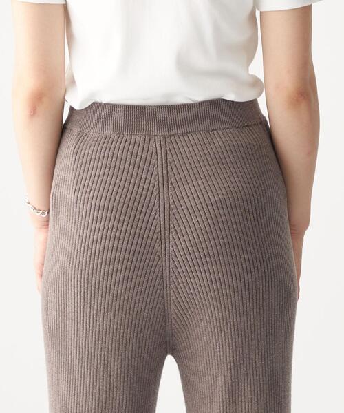 CITEN（シテン）の「＜CITEN（シテン）＞ スソ スリット リブ ニット パンツ（その他パンツ・レディース・モカ/ブラック・FREE）」の15枚目の写真