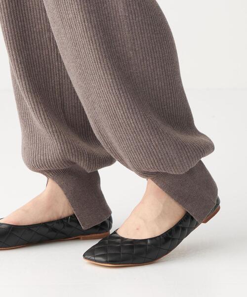 CITEN（シテン）の「＜CITEN（シテン）＞ スソ スリット リブ ニット パンツ（その他パンツ・レディース・モカ/ブラック・FREE）」の18枚目の写真