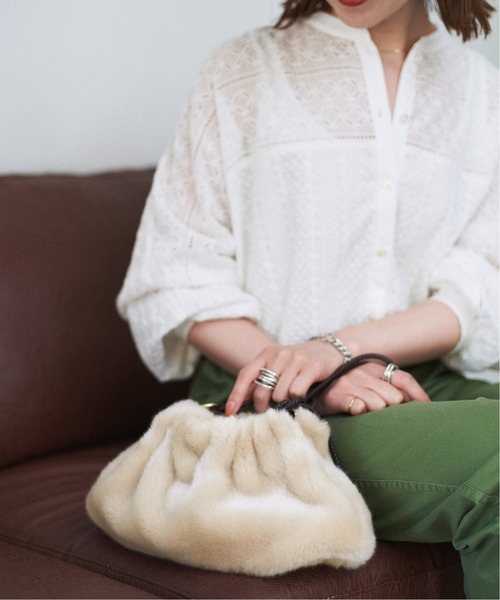 Spick & Span(スピックアンドスパン)の「【A.point】ショルダーバッグ◆(ショルダーバッグ・レディース・ブラウン/ベージュ/ネイビー・FREE)」の5枚目の写真