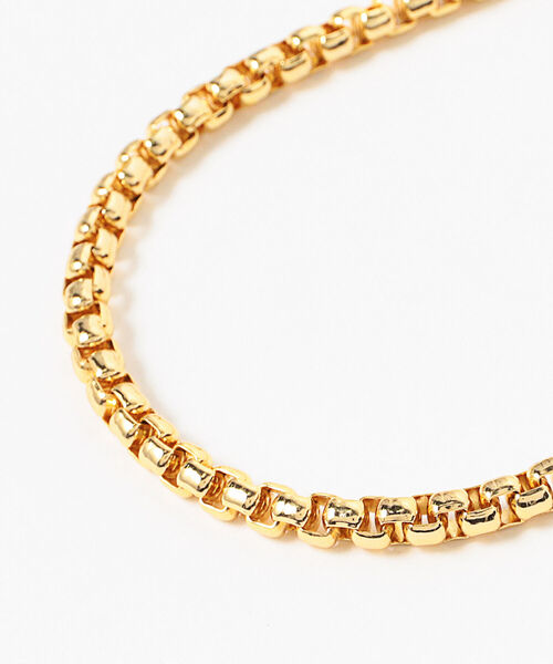 Ray BEAMS（レイビームス）の「Ray BEAMS / BOX チェーン ショート ネックレス（ネックレス・レディース・ゴールド・ONE SIZE）」の6枚目の写真