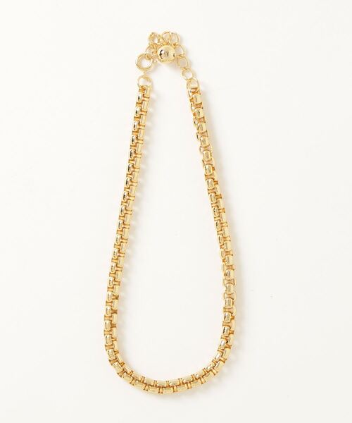 Ray BEAMS（レイビームス）の「Ray BEAMS / BOX チェーン ショート ネックレス（ネックレス・レディース・ゴールド・ONE SIZE）」の5枚目の写真